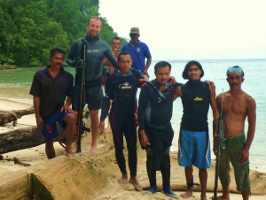 Spearfishing in Indonesia